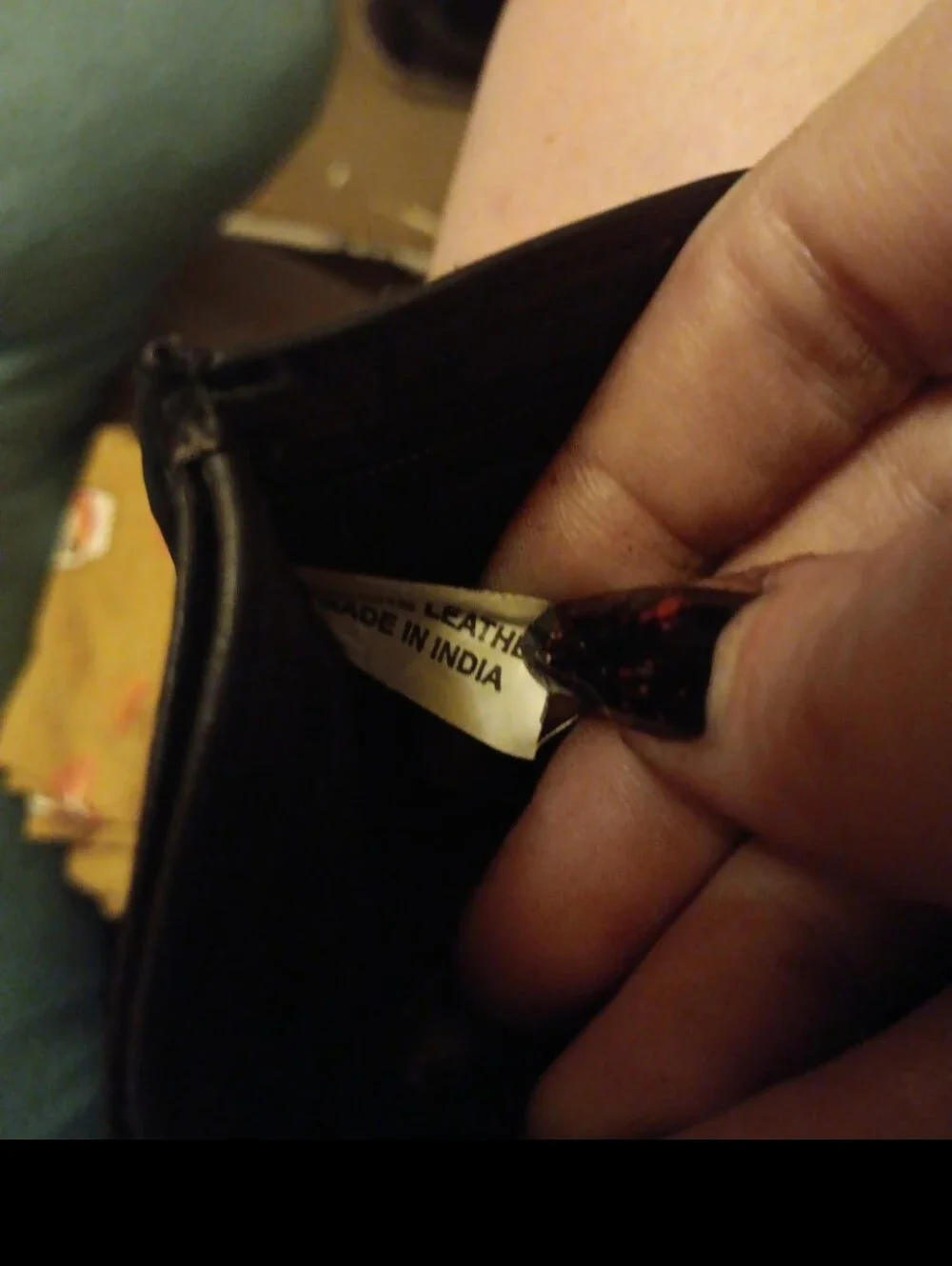 Black Tri-Fold Leather Wallet